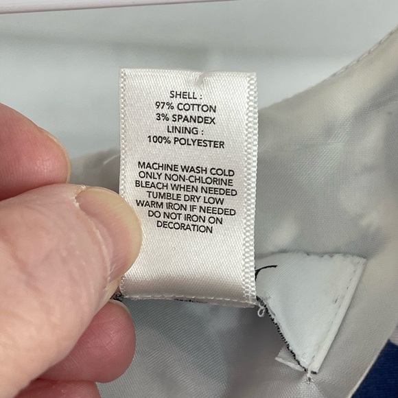 Ann Taylor Fully Lined Beaded Sheath Dress Size 00 Petite Blue Artsy Design - Picture 8 of 8